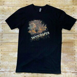 Movie Promo Shirt Men Size M Black Sky Scraper 2018 The Rock Dwayne Johnson